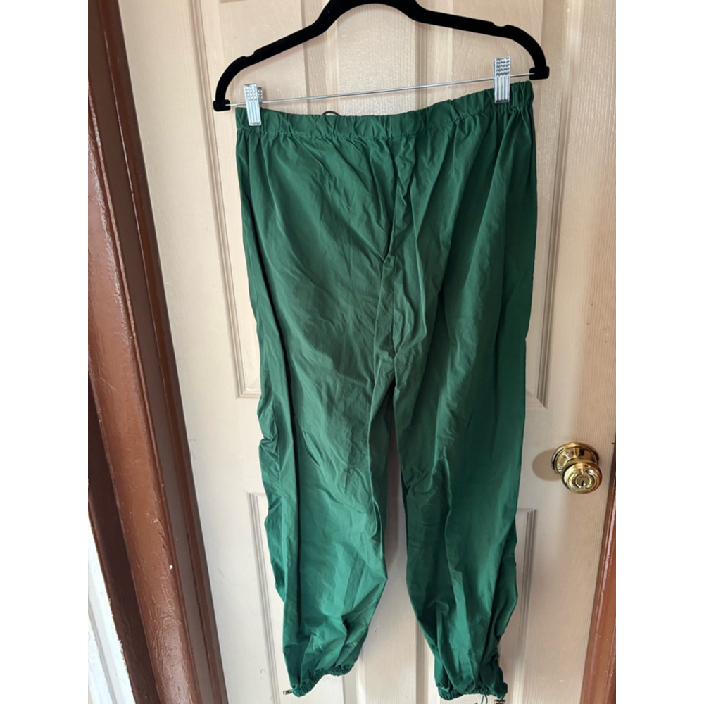 Women's Fashion Nova Windbreaker Jogger Set Size L Green - Picture 5 of 7